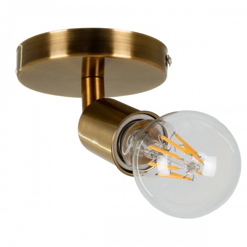 GLOBOSTAR® SARA 00846 Μοντέρνο Φωτιστικό Οροφής με Ντουί 1 x E27 AC 220-240V IP20 - Μπρούτζινο & Χρυσό - Μ10 x Π10 x Υ10.3cm GLOBOSTAR® SARA 00846 Μοντέρνο Φωτιστικό Οροφής με Ντουί 1 x E27 AC 220-240V IP20 - Μπρούτζινο & Χρυσό - Μ10 x Π10 x Υ10.3cm