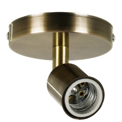 GLOBOSTAR® SARA 00847 Μοντέρνο Φωτιστικό Οροφής με Ντουί 1 x E27 AC 220-240V IP20 - Μπρούτζινο - Μ10 x Π10 x Υ10.3cm GLOBOSTAR® SARA 00847 Μοντέρνο Φωτιστικό Οροφής με Ντουί 1 x E27 AC 220-240V IP20 - Μπρούτζινο - Μ10 x Π10 x Υ10.3cm