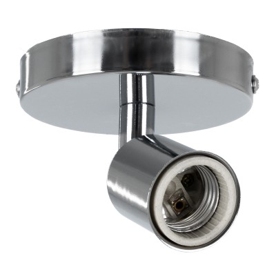 GLOBOSTAR® SARA 00844 Μοντέρνο Φωτιστικό Οροφής με Ντουί 1 x E27 AC 220-240V IP20 - Ασημί - Μ10 x Π10 x Υ10.3cm GLOBOSTAR® SARA 00844 Μοντέρνο Φωτιστικό Οροφής με Ντουί 1 x E27 AC 220-240V IP20 - Ασημί - Μ10 x Π10 x Υ10.3cm