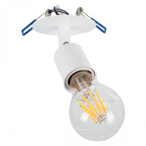 GLOBOSTAR® SARA 00848 Χωνευτό Φωτιστικό Οροφής με Ντουί 1 x E27 AC 220-240V IP20 - Λευκό - Μ8 x Π8 x Υ8.5cm GLOBOSTAR® SARA 00848 Χωνευτό Φωτιστικό Οροφής με Ντουί 1 x E27 AC 220-240V IP20 - Λευκό - Μ8 x Π8 x Υ8.5cm