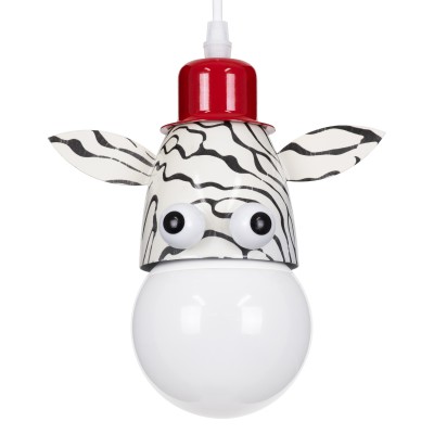 GLOBOSTAR® ZEBRA 00639 Παιδικό Κρεμαστό Φωτιστικό Οροφής με Ντουί 1 x E27 AC 220-240V IP20 - Πολύχρωμο - Μ19 x Π10.5 x Υ13.5cm GLOBOSTAR® ZEBRA 00639 Παιδικό Κρεμαστό Φωτιστικό Οροφής με Ντουί 1 x E27 AC 220-240V IP20 - Πολύχρωμο - Μ19 x Π10.5 x Υ13.5cm