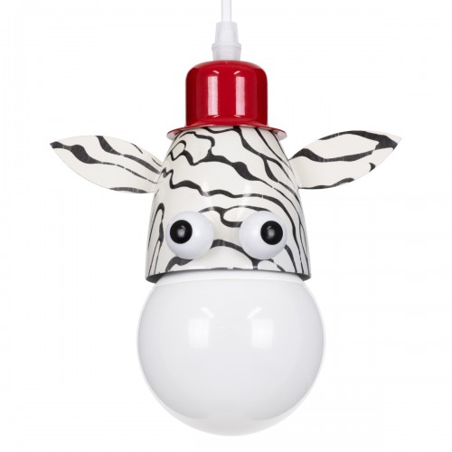GLOBOSTAR® ZEBRA 00639 Παιδικό Κρεμαστό Φωτιστικό Οροφής με Ντουί 1 x E27 AC 220-240V IP20 - Πολύχρωμο - Μ19 x Π10.5 x Υ13.5cm GLOBOSTAR® ZEBRA 00639 Παιδικό Κρεμαστό Φωτιστικό Οροφής με Ντουί 1 x E27 AC 220-240V IP20 - Πολύχρωμο - Μ19 x Π10.5 x Υ13.5cm
