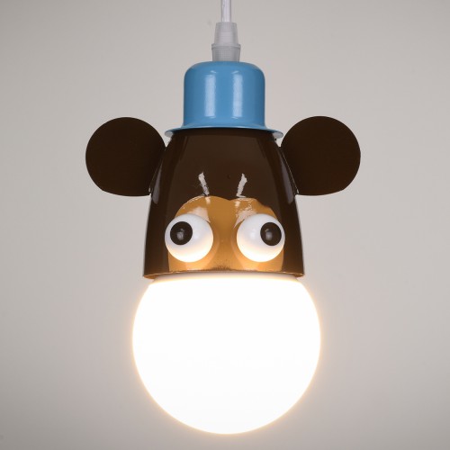GLOBOSTAR® MONKEY 00640 Παιδικό Κρεμαστό Φωτιστικό Οροφής με Ντουί 1 x E27 AC 220-240V IP20 - Πολύχρωμο - Μ14.5 x Π10.5 x Υ13.5cm GLOBOSTAR® MONKEY 00640 Παιδικό Κρεμαστό Φωτιστικό Οροφής με Ντουί 1 x E27 AC 220-240V IP20 - Πολύχρωμο - Μ14.5 x Π10.5 x Υ13.5cm