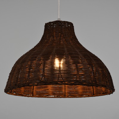 GloboStar® MAYOTTE 00725 Vintage Κρεμαστό Φωτιστικό Οροφής Μονόφωτο 1 x E27 Καφέ Ξύλινο Bamboo Φ40 x Y28cm Διακόσμηση - Φωτισμός - Χαλιά GloboStar® MAYOTTE 00725 Vintage Κρεμαστό Φωτιστικό Οροφής Μονόφωτο 1 x E27 Καφέ Ξύλινο Bamboo Φ40 x Y28cm Διακόσμηση - Φωτισμός - Χαλιά
