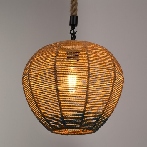 GloboStar® SIMON 00726 Vintage Κρεμαστό Φωτιστικό Οροφής Μονόφωτο 1 x E27 Μπεζ - Μπλε Καμπάνα με Σχοινί Φ30 x Υ30cm Διακόσμηση - Φωτισμός - Χαλιά GloboStar® SIMON 00726 Vintage Κρεμαστό Φωτιστικό Οροφής Μονόφωτο 1 x E27 Μπεζ - Μπλε Καμπάνα με Σχοινί Φ30 x Υ30cm Διακόσμηση - Φωτισμός - Χαλιά