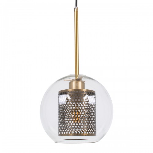GloboStar® AVERY 00739 Μοντέρνο Κρεμαστό Φωτιστικό Οροφής Μονόφωτο 1 x E27 Διάφανο Γυάλινο με Χρυσό Μεταλλικό Πλέγμα Φ18 x Υ38cm Διακόσμηση - Φωτισμός - Χαλιά GloboStar® AVERY 00739 Μοντέρνο Κρεμαστό Φωτιστικό Οροφής Μονόφωτο 1 x E27 Διάφανο Γυάλινο με Χρυσό Μεταλλικό Πλέγμα Φ18 x Υ38cm Διακόσμηση - Φωτισμός - Χαλιά