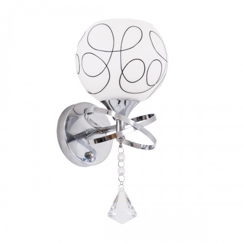 GLOBOSTAR® CANTER 00634 Μοντέρνο Φωτιστικό Τοίχου - Απλίκα με Ντουί 1 x E27 AC 220-240V IP20 - Ασημί & Λευκό - Μ14 x Π15 x Υ30cm GLOBOSTAR® CANTER 00634 Μοντέρνο Φωτιστικό Τοίχου - Απλίκα με Ντουί 1 x E27 AC 220-240V IP20 - Ασημί & Λευκό - Μ14 x Π15 x Υ30cm