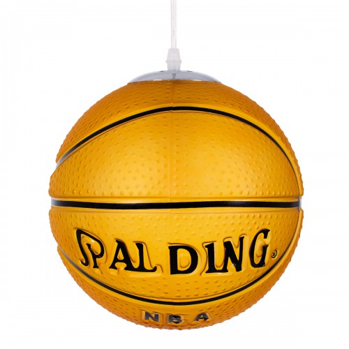 GLOBOSTAR® SPALDING NBA 00649 Παιδικό Κρεμαστό Φωτιστικό Οροφής με Ντουί 1 x E27 AC 220-240V IP20 - Πορτοκαλί & Μαύρο - Μ25 x Π25 x Υ25cm GLOBOSTAR® SPALDING NBA 00649 Παιδικό Κρεμαστό Φωτιστικό Οροφής με Ντουί 1 x E27 AC 220-240V IP20 - Πορτοκαλί & Μαύρο - Μ25 x Π25 x Υ25cm