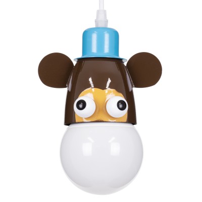GLOBOSTAR® MONKEY 00640 Παιδικό Κρεμαστό Φωτιστικό Οροφής με Ντουί 1 x E27 AC 220-240V IP20 - Πολύχρωμο - Μ14.5 x Π10.5 x Υ13.5cm GLOBOSTAR® MONKEY 00640 Παιδικό Κρεμαστό Φωτιστικό Οροφής με Ντουί 1 x E27 AC 220-240V IP20 - Πολύχρωμο - Μ14.5 x Π10.5 x Υ13.5cm