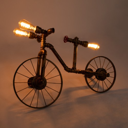GloboStar® SWIFTWALKER 00659 Vintage Industrial Επιτοίχιο Φωτιστικό Απλίκα Τρίφωτο Μπρούτζινο Μεταλλικό Πλέγμα Μ85 x Π29.5 x Υ55cm Διακόσμηση - Φωτισμός - Χαλιά