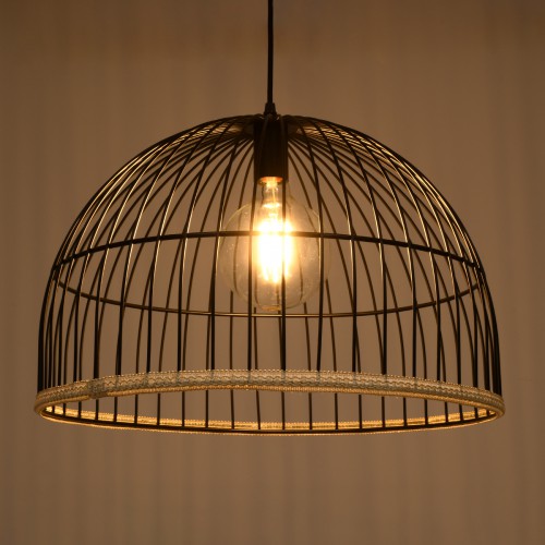 GloboStar® NEVIS 00681 Μοντέρνο Κρεμαστό Φωτιστικό Οροφής Μονόφωτο 1 x E27 Μαύρο Μεταλλικό Καμπάνα Πλέγμα Φ49 x Υ34.5cm Διακόσμηση - Φωτισμός - Χαλιά GloboStar® NEVIS 00681 Μοντέρνο Κρεμαστό Φωτιστικό Οροφής Μονόφωτο 1 x E27 Μαύρο Μεταλλικό Καμπάνα Πλέγμα Φ49 x Υ34.5cm Διακόσμηση - Φωτισμός - Χαλιά