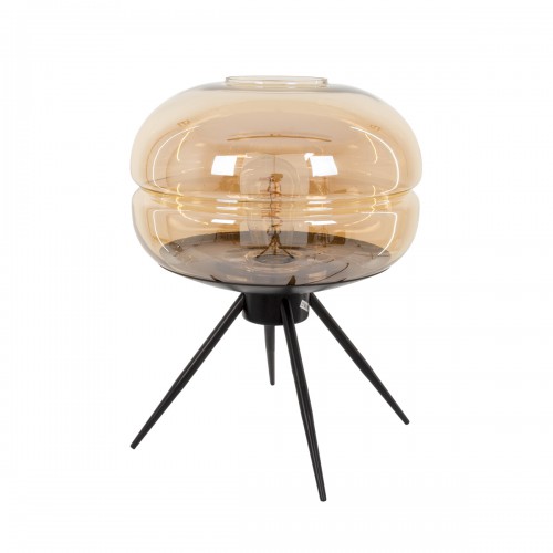 GloboStar® JAVAN 00737 Μοντέρνο Επιτραπέζιο Φωτιστικό Πορτατίφ Λαμπατέρ Μονόφωτο Μελί Γυάλινο Μαύρο Μεταλλικό Φ30 x Υ19cm Διακόσμηση - Φωτισμός - Χαλιά GloboStar® JAVAN 00737 Μοντέρνο Επιτραπέζιο Φωτιστικό Πορτατίφ Λαμπατέρ Μονόφωτο Μελί Γυάλινο Μαύρο Μεταλλικό Φ30 x Υ19cm Διακόσμηση - Φωτισμός - Χαλιά