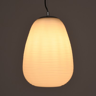 GloboStar® FREYA 00745 Μοντέρνο Κρεμαστό Φωτιστικό Οροφής Μονόφωτο 1 x E27 Λευκό Γυάλινο Φ24 x Υ35cm Διακόσμηση - Φωτισμός - Χαλιά GloboStar® FREYA 00745 Μοντέρνο Κρεμαστό Φωτιστικό Οροφής Μονόφωτο 1 x E27 Λευκό Γυάλινο Φ24 x Υ35cm Διακόσμηση - Φωτισμός - Χαλιά