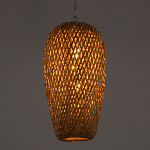 GLOBOSTAR® SAN TROPEZ 00764 Boho Κρεμαστό Φωτιστικό Οροφής με Ντουί 1 x E27 AC 220-240V IP20 - Μπεζ - Μ19 x Π19 x Υ42cm GLOBOSTAR® SAN TROPEZ 00764 Boho Κρεμαστό Φωτιστικό Οροφής με Ντουί 1 x E27 AC 220-240V IP20 - Μπεζ - Μ19 x Π19 x Υ42cm