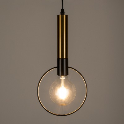 GloboStar® OLVERO 00772 Μοντέρνο Κρεμαστό Φωτιστικό Οροφής Μονόφωτο 1 x E27 Μαύρο - Χρυσό Μεταλλικό Πλέγμα Μ18 x Π4 x Y38cm Διακόσμηση - Φωτισμός - Χαλιά GloboStar® OLVERO 00772 Μοντέρνο Κρεμαστό Φωτιστικό Οροφής Μονόφωτο 1 x E27 Μαύρο - Χρυσό Μεταλλικό Πλέγμα Μ18 x Π4 x Y38cm Διακόσμηση - Φωτισμός - Χαλιά