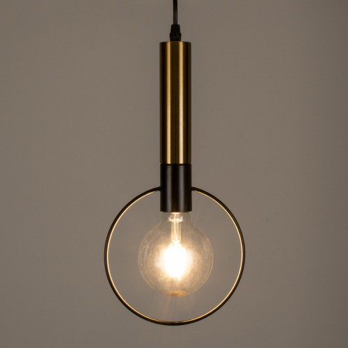 GloboStar® OLVERO 00772 Μοντέρνο Κρεμαστό Φωτιστικό Οροφής Μονόφωτο 1 x E27 Μαύρο - Χρυσό Μεταλλικό Πλέγμα Μ18 x Π4 x Y38cm Διακόσμηση - Φωτισμός - Χαλιά GloboStar® OLVERO 00772 Μοντέρνο Κρεμαστό Φωτιστικό Οροφής Μονόφωτο 1 x E27 Μαύρο - Χρυσό Μεταλλικό Πλέγμα Μ18 x Π4 x Y38cm Διακόσμηση - Φωτισμός - Χαλιά