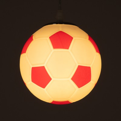 GloboStar® FOOTBALL 00642 Μοντέρνο Κρεμαστό Παιδικό Φωτιστικό Οροφής Μονόφωτο 1 x E27 Κόκκινο Λευκό Γυάλινο Φ15 x Υ18cm Διακόσμηση - Φωτισμός - Χαλιά GloboStar® FOOTBALL 00642 Μοντέρνο Κρεμαστό Παιδικό Φωτιστικό Οροφής Μονόφωτο 1 x E27 Κόκκινο Λευκό Γυάλινο Φ15 x Υ18cm Διακόσμηση - Φωτισμός - Χαλιά