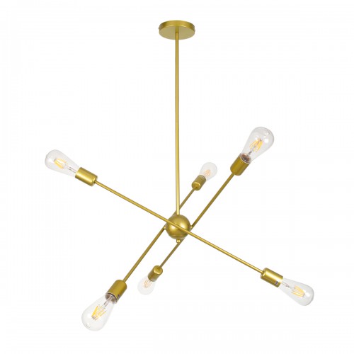 GloboStar® ZANE 00786 Μοντέρνο Φωτιστικό Οροφής Πολύφωτο Χρυσό Μεταλλικό Ράγα Φ70 x Y100cm Διακόσμηση - Φωτισμός - Χαλιά GloboStar® ZANE 00786 Μοντέρνο Φωτιστικό Οροφής Πολύφωτο Χρυσό Μεταλλικό Ράγα Φ70 x Y100cm Διακόσμηση - Φωτισμός - Χαλιά