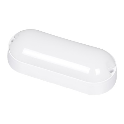 GloboStar® HOMIE 61000 LED Πλαφονιέρα Οροφής - Τοίχου Οβάλ 11W 960lm 150° AC 220-240V Αδιάβροχο IP65 Μ17 x Π7 x Υ4.5cm Ψυχρό Λευκό 6000K - 3 Years Warranty Διακόσμηση - Φως - Χαλιά