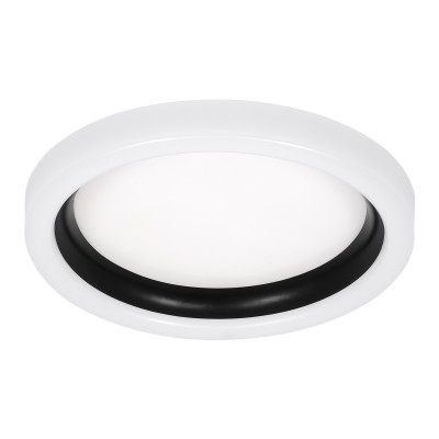 GloboStar® ARIANA 61034 Πλαφονιέρα Οροφής Κύκλος LED CCT 55W 6376lm 120° AC 220-240V - Εναλλαγή Φωτισμού μέσω Τηλεχειριστηρίου All In One Ψυχρό Λευκό 6000k+Φυσικό Λευκό 4500k+Θερμό Λευκό 2700k Dimmable Φ48cm - Μαύρο - 3 Years Warranty Διακόσμηση - Φως - Χ