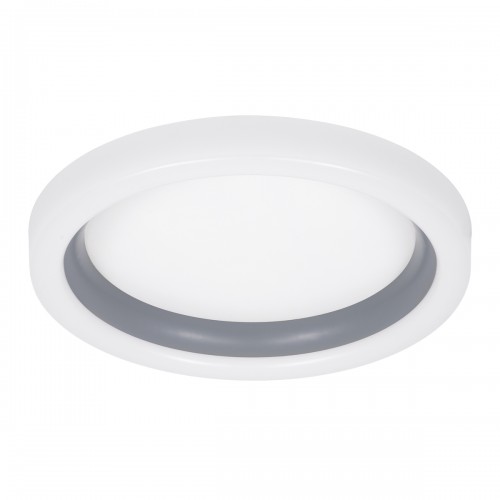 GloboStar® ARIANA 61036 Πλαφονιέρα Οροφής Κύκλος LED CCT 55W 6376lm 120° AC 220-240V - Εναλλαγή Φωτισμού μέσω Τηλεχειριστηρίου All In One Ψυχρό Λευκό 6000k+Φυσικό Λευκό 4500k+Θερμό Λευκό 2700k Dimmable Φ48cm - Ανθρακί - 3 Years Warranty Διακόσμηση - Φως -
