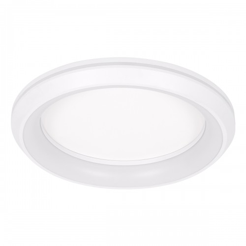 GloboStar® MELINA 61041 Πλαφονιέρα Οροφής Κύκλος LED CCT 55W 6376lm 120° AC 220-240V - Εναλλαγή Φωτισμού μέσω Τηλεχειριστηρίου All In One Ψυχρό Λευκό 6000k+Φυσικό Λευκό 4500k+Θερμό Λευκό 2700k Dimmable Φ48cm - Λευκό - 3 Years Warranty Διακόσμηση - Φως - Χ
