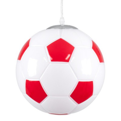 GLOBOSTAR® FOOTBALL 00646 Παιδικό Κρεμαστό Φωτιστικό Οροφής με Ντουί 1 x E27 AC 220-240V IP20 - Λευκό & Κόκκινο - Μ25 x Π25 x Υ25cm GLOBOSTAR® FOOTBALL 00646 Παιδικό Κρεμαστό Φωτιστικό Οροφής με Ντουί 1 x E27 AC 220-240V IP20 - Λευκό & Κόκκινο - Μ25 x Π25 x Υ25cm