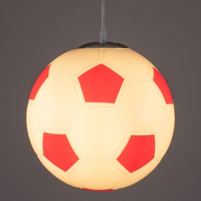 GLOBOSTAR® FOOTBALL 00646 Παιδικό Κρεμαστό Φωτιστικό Οροφής με Ντουί 1 x E27 AC 220-240V IP20 - Λευκό & Κόκκινο - Μ25 x Π25 x Υ25cm GLOBOSTAR® FOOTBALL 00646 Παιδικό Κρεμαστό Φωτιστικό Οροφής με Ντουί 1 x E27 AC 220-240V IP20 - Λευκό & Κόκκινο - Μ25 x Π25 x Υ25cm