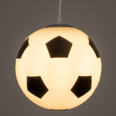 GLOBOSTAR® FOOTBALL 00647 Παιδικό Κρεμαστό Φωτιστικό Οροφής με Ντουί 1 x E27 AC 220-240V IP20 - Λευκό & Μαύρο - Μ25 x Π25 x Υ25cm GLOBOSTAR® FOOTBALL 00647 Παιδικό Κρεμαστό Φωτιστικό Οροφής με Ντουί 1 x E27 AC 220-240V IP20 - Λευκό & Μαύρο - Μ25 x Π25 x Υ25cm