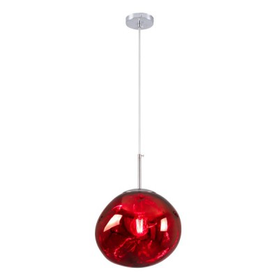 GloboStar® DIXAR 00762 Μοντέρνο Κρεμαστό Φωτιστικό Οροφής Μονόφωτο 1 x E27 Γυάλινο Κόκκινο Φ28 x Υ40cm Διακόσμηση - Φωτισμός - Χαλιά GloboStar® DIXAR 00762 Μοντέρνο Κρεμαστό Φωτιστικό Οροφής Μονόφωτο 1 x E27 Γυάλινο Κόκκινο Φ28 x Υ40cm Διακόσμηση - Φωτισμός - Χαλιά