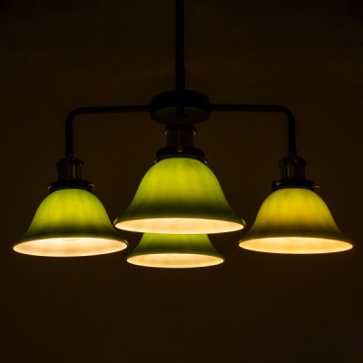 GLOBOSTAR® LIBRARY 00769 Vintage Φωτιστικό Οροφής με Ντουί 4 x E27 AC 220-240V IP20 - Πολύχρωμο - Μ57 x Π57 x Υ90cm GLOBOSTAR® LIBRARY 00769 Vintage Φωτιστικό Οροφής με Ντουί 4 x E27 AC 220-240V IP20 - Πολύχρωμο - Μ57 x Π57 x Υ90cm