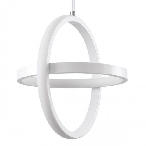 GloboStar® ALICE 61056 Κρεμαστό Φωτιστικό Οροφής Design LED CCT 20W 2400lm 300° AC 220-240V - Εναλλαγή Φωτισμού μέσω Διακόπτη On/Off All In One Ψυχρό 6000k+Φυσικό 4500k+Θερμό 2700k Μ25 x Π22 x Υ25cm - Λευκό Διακόσμηση - Φως - Χαλιά