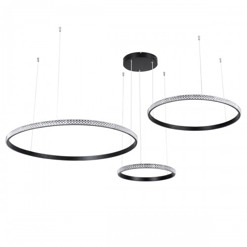 GloboStar® DIAMOND TRIO 61144 Κρεμαστό Φωτιστικό Δαχτυλίδι-Κύκλος LED CCT 120W 14723lm 360° AC 220-240V - Εναλλαγή Φωτισμού μέσω Τηλεχειριστηρίου All In One Ψυχρό 6000k+Φυσικό 4500k+Θερμό 2700k Dimmable Φ40+60+80cm - Μαύρο - 3 Years Warranty Διακόσμηση - GloboStar® DIAMOND TRIO 61144 Κρεμαστό Φωτιστικό Δαχτυλίδι-Κύκλος LED CCT 120W 14723lm 360° AC 220-240V - Εναλλαγή Φωτισμού μέσω Τηλεχειριστηρίου All In One Ψυχρό 6000k+Φυσικό 4500k+Θερμό 2700k Dimmable Φ40+60+80cm - Μαύρο - 3 Years Warranty Διακόσμηση -