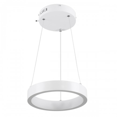 GloboStar® NEMESIS 61153 Κρεμαστό Φωτιστικό Δαχτυλίδι-Κύκλος LED CCT 20W 2356lm 360° AC 220-240V - Εναλλαγή Φωτισμού μέσω Τηλεχειριστηρίου All In One Ψυχρό 6000k+Φυσικό 4500k+Θερμό 2700k Dimmable Φ25cm - Λευκό - 3 Years Warranty Διακόσμηση - Φως - Χαλιά