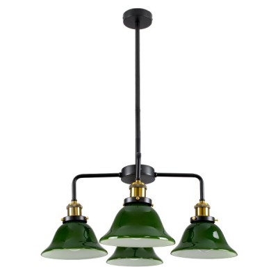 GLOBOSTAR® LIBRARY 00769 Vintage Φωτιστικό Οροφής με Ντουί 4 x E27 AC 220-240V IP20 - Πολύχρωμο - Μ57 x Π57 x Υ90cm GLOBOSTAR® LIBRARY 00769 Vintage Φωτιστικό Οροφής με Ντουί 4 x E27 AC 220-240V IP20 - Πολύχρωμο - Μ57 x Π57 x Υ90cm