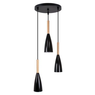 GloboStar® DILLON 00626 Μοντέρνο Κρεμαστό Φωτιστικό Οροφής Τρίφωτο 3 x E27 Μαύρο Μεταλλικό Καμπάνα Φ26 x Υ130cm Διακόσμηση - Φωτισμός - Χαλιά GloboStar® DILLON 00626 Μοντέρνο Κρεμαστό Φωτιστικό Οροφής Τρίφωτο 3 x E27 Μαύρο Μεταλλικό Καμπάνα Φ26 x Υ130cm Διακόσμηση - Φωτισμός - Χαλιά