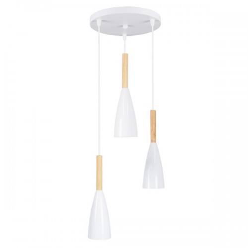 GloboStar® DILLON 00627 Μοντέρνο Κρεμαστό Φωτιστικό Οροφής Τρίφωτο 3 x E27 Λευκό Μεταλλικό Καμπάνα Φ26 x Υ130cm Διακόσμηση - Φωτισμός - Χαλιά GloboStar® DILLON 00627 Μοντέρνο Κρεμαστό Φωτιστικό Οροφής Τρίφωτο 3 x E27 Λευκό Μεταλλικό Καμπάνα Φ26 x Υ130cm Διακόσμηση - Φωτισμός - Χαλιά
