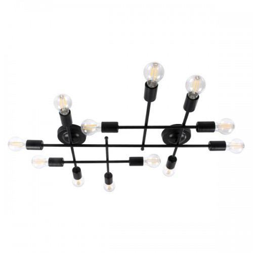 GloboStar® PIPING 00667-1 Vintage Industrial Φωτιστικό Οροφής Πολύφωτο Μαύρο Μεταλλικό Πλέγμα Μ78.5 x Π9.5 x Υ64cm Διακόσμηση - Φωτισμός - Χαλιά GloboStar® PIPING 00667-1 Vintage Industrial Φωτιστικό Οροφής Πολύφωτο Μαύρο Μεταλλικό Πλέγμα Μ78.5 x Π9.5 x Υ64cm Διακόσμηση - Φωτισμός - Χαλιά
