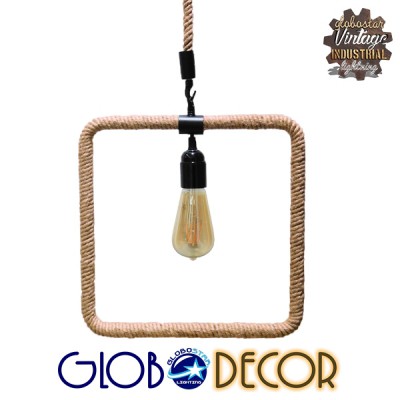 GLOBOSTAR® MALVERN 10001240 Vintage Κρεμαστό Φωτιστικό Οροφής με Ντουί 1 x E27 AC 220-240V IP20 - Μαύρο & Μπεζ - Μ33 x Π22 x Υ33cm GLOBOSTAR® MALVERN 10001240 Vintage Κρεμαστό Φωτιστικό Οροφής με Ντουί 1 x E27 AC 220-240V IP20 - Μαύρο & Μπεζ - Μ33 x Π22 x Υ33cm