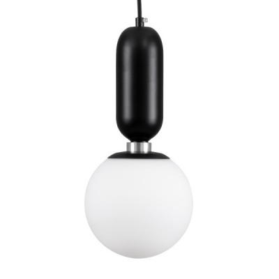 GLOBOSTAR® MAVERICK 00945 Μοντέρνο Κρεμαστό Φωτιστικό Οροφής με Ντουί 1 x E27 AC 220-240V IP20 - Μαύρο & Λευκό - Μ15 x Π15 x Υ33cm GLOBOSTAR® MAVERICK 00945 Μοντέρνο Κρεμαστό Φωτιστικό Οροφής με Ντουί 1 x E27 AC 220-240V IP20 - Μαύρο & Λευκό - Μ15 x Π15 x Υ33cm
