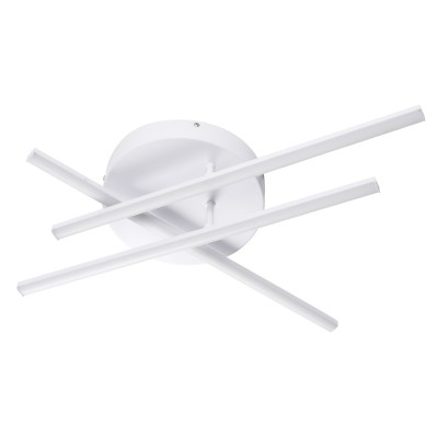 GloboStar® DRACO 61094 Φωτιστικό Οροφής Γραμμικό Linear Design LED CCT 45W 5535lm 120° AC 220-240V - Εναλλαγή Φωτισμού μέσω Τηλεχειριστηρίου All In One Ψυχρό 6000k+Φυσικό 4500k+Θερμό 2700k Dimmable Φ50 x Υ11cm - Λευκό - 3 Years Warranty Διακόσμηση - Φως -