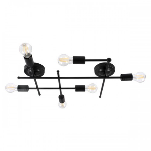 GloboStar® PIPING 00664-1 Vintage Industrial Φωτιστικό Οροφής Πολύφωτο Μαύρο Μεταλλικό Πλέγμα Μ66 x Π9.5 x Υ49cm Διακόσμηση - Φωτισμός - Χαλιά GloboStar® PIPING 00664-1 Vintage Industrial Φωτιστικό Οροφής Πολύφωτο Μαύρο Μεταλλικό Πλέγμα Μ66 x Π9.5 x Υ49cm Διακόσμηση - Φωτισμός - Χαλιά