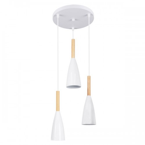 GloboStar® DILLON 00627 Μοντέρνο Κρεμαστό Φωτιστικό Οροφής Τρίφωτο 3 x E27 Λευκό Μεταλλικό Καμπάνα Φ26 x Υ130cm Διακόσμηση - Φωτισμός - Χαλιά GloboStar® DILLON 00627 Μοντέρνο Κρεμαστό Φωτιστικό Οροφής Τρίφωτο 3 x E27 Λευκό Μεταλλικό Καμπάνα Φ26 x Υ130cm Διακόσμηση - Φωτισμός - Χαλιά