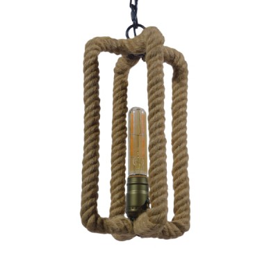 GLOBOSTAR® ELDORA 10001014 Vintage Κρεμαστό Φωτιστικό Οροφής με Ντουί 1 x E27 AC 220-240V IP20 - Μπεζ & Μπρούτζινο - Μ13 x Π13 x Υ30cm GLOBOSTAR® ELDORA 10001014 Vintage Κρεμαστό Φωτιστικό Οροφής με Ντουί 1 x E27 AC 220-240V IP20 - Μπεζ & Μπρούτζινο - Μ13 x Π13 x Υ30cm