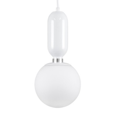 GLOBOSTAR® MAVERICK 00944 Μοντέρνο Κρεμαστό Φωτιστικό Οροφής με Ντουί 1 x E27 AC 220-240V IP20 - Λευκό - Μ15 x Π15 x Υ33cm GLOBOSTAR® MAVERICK 00944 Μοντέρνο Κρεμαστό Φωτιστικό Οροφής με Ντουί 1 x E27 AC 220-240V IP20 - Λευκό - Μ15 x Π15 x Υ33cm