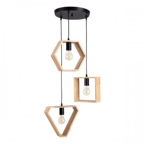 GloboStar® ELISE 00683 Μοντέρνο Κρεμαστό Φωτιστικό Οροφής Τρίφωτο 3 x E27 Μπεζ Μεταλλικό Ξύλινο Δρυς Ράγα Φ55 x Υ130cm Διακόσμηση - Φωτισμός - Χαλιά GloboStar® ELISE 00683 Μοντέρνο Κρεμαστό Φωτιστικό Οροφής Τρίφωτο 3 x E27 Μπεζ Μεταλλικό Ξύλινο Δρυς Ράγα Φ55 x Υ130cm Διακόσμηση - Φωτισμός - Χαλιά