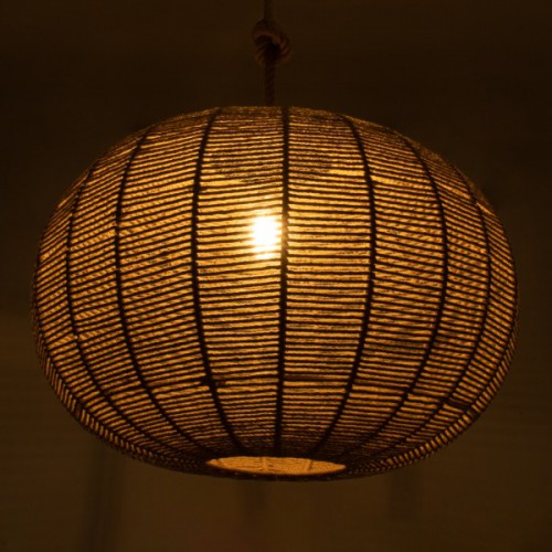 GloboStar® MANDALA 00732 Vintage Κρεμαστό Φωτιστικό Οροφής Μονόφωτο 1 x E27 Πλέγμα με Μπεζ Σχοινί Φ80 x Υ60cm Διακόσμηση - Φωτισμός - Χαλιά GloboStar® MANDALA 00732 Vintage Κρεμαστό Φωτιστικό Οροφής Μονόφωτο 1 x E27 Πλέγμα με Μπεζ Σχοινί Φ80 x Υ60cm Διακόσμηση - Φωτισμός - Χαλιά