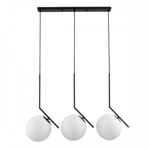 GloboStar® MONROE 00954 Μοντέρνο Κρεμαστό Φωτιστικό Οροφής Τρίφωτο 3 x E27 Μαύρο - Λευκό Μεταλλικό Μπάλα Μ74 x Π25 x Υ50cm Διακόσμηση - Φωτισμός - Χαλιά GloboStar® MONROE 00954 Μοντέρνο Κρεμαστό Φωτιστικό Οροφής Τρίφωτο 3 x E27 Μαύρο - Λευκό Μεταλλικό Μπάλα Μ74 x Π25 x Υ50cm Διακόσμηση - Φωτισμός - Χαλιά