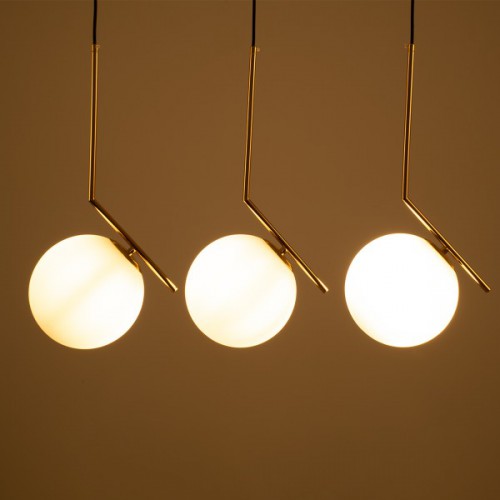 GloboStar® MONROE 00955 Μοντέρνο Κρεμαστό Φωτιστικό Οροφής Τρίφωτο 3 x E27 Χρυσό - Λευκό Μεταλλικό Μπάλα Μ74 x Π25 x Υ50cm Διακόσμηση - Φωτισμός - Χαλιά GloboStar® MONROE 00955 Μοντέρνο Κρεμαστό Φωτιστικό Οροφής Τρίφωτο 3 x E27 Χρυσό - Λευκό Μεταλλικό Μπάλα Μ74 x Π25 x Υ50cm Διακόσμηση - Φωτισμός - Χαλιά