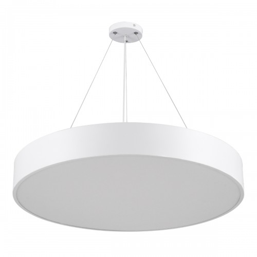 GloboStar® BURTON 61203-P Κρεμαστή Πλαφονιέρα Οροφής LED CCT 75W 8625lm 120° AC 220-240V - Εναλλαγή Φωτισμού μέσω Τηλεχειριστηρίου All In One Ψυχρό 6000k+Φυσικό 4500k+Θερμό 2700k Dimmable Φ60cm - Λευκό - 3 Years Warranty Διακόσμηση - Φως - Χαλιά